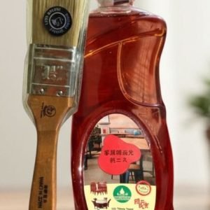 রেডি জাপানি বার্নিশ ১ লিটার + ৫০০ মিলি ফার্নিচার ক্লিনার ২ টি ব্রাশ + ২ টি মার্কিন কাপড়